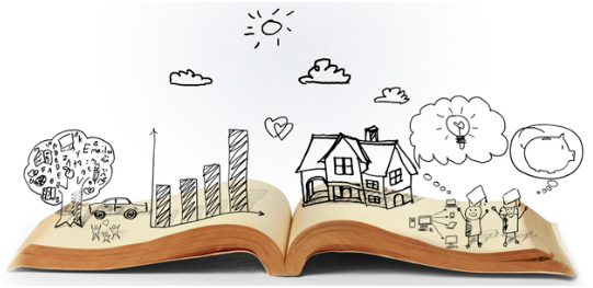 Livre ouvert dessins aurore-barrot-consultante-formatrice-formateurs-fle-alphabetisation-illettrisme